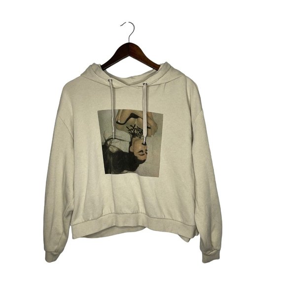 Ariana grande crop top hoodie Clearance